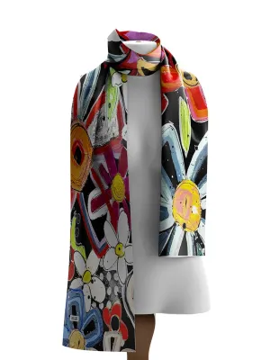 BRIGHT FLORAL SCARF