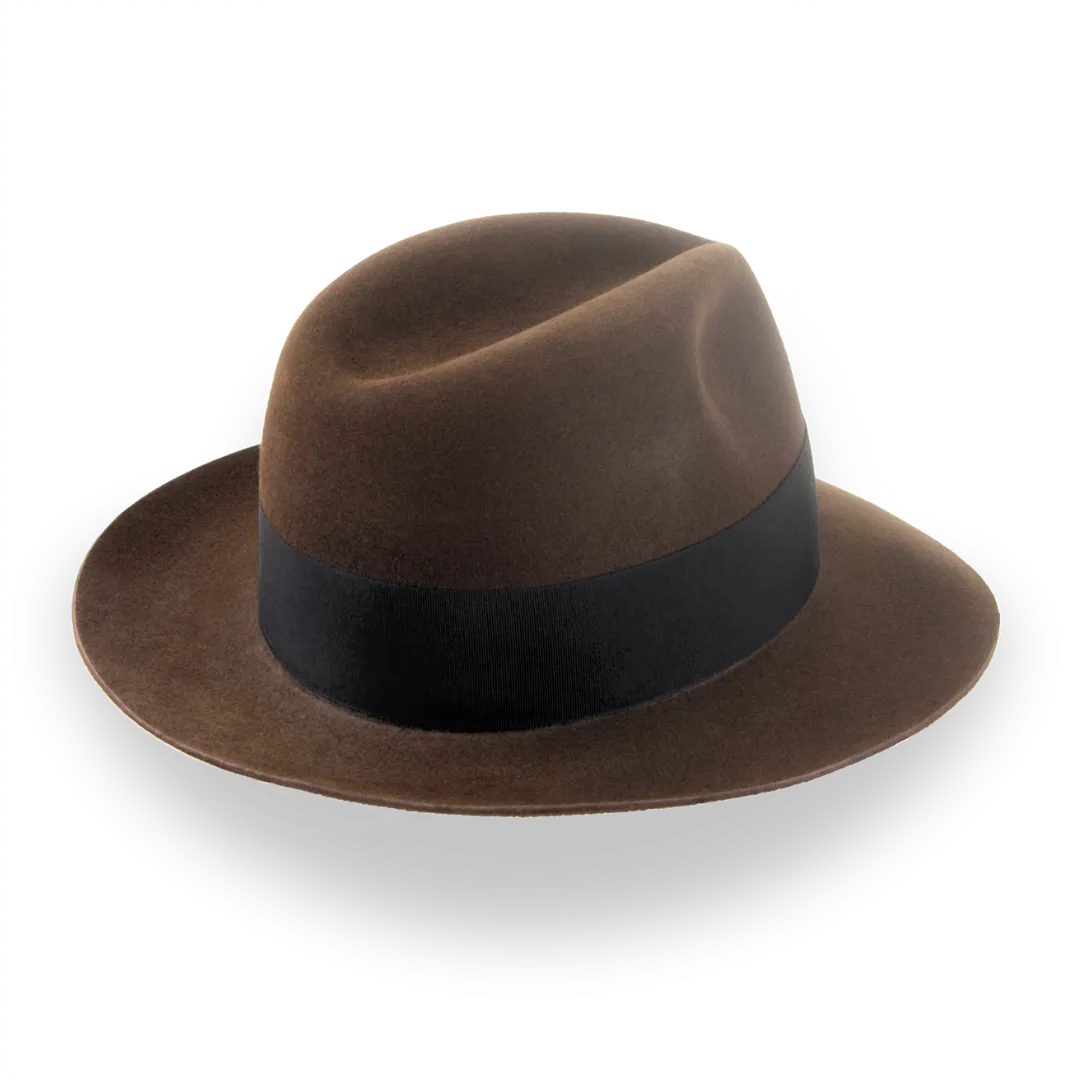 Brown 1940s Fedora Hat - Custom Crafted | The Silkstone