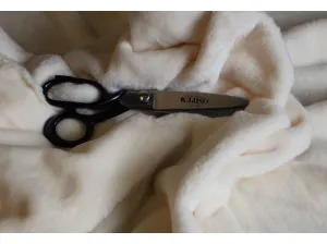 CREAM Luxury Fleece  Fabric 400 gsm - 150 cms -  Thick and Luxurious