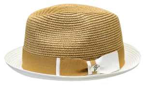 Enzo Narrow Brim 2-Tone Hat by Bruno Capelo