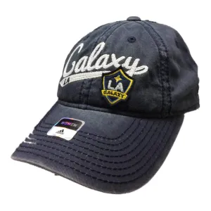 Los Angeles Galaxy Adidas WOMENS Navy Adj Relaxed Strapback Baseball Hat