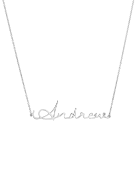 Malibu Name Necklace - 925 Sterling Silver