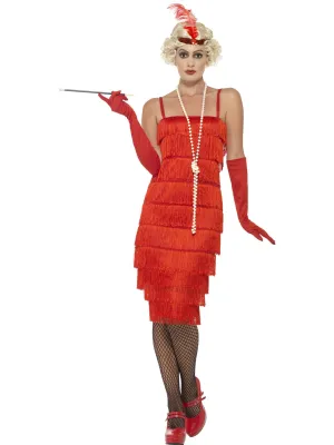 Womens Costume - Red Long Flapper