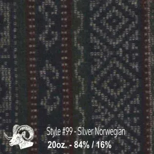 Wool Swatch - 99 - Silver Norwegian